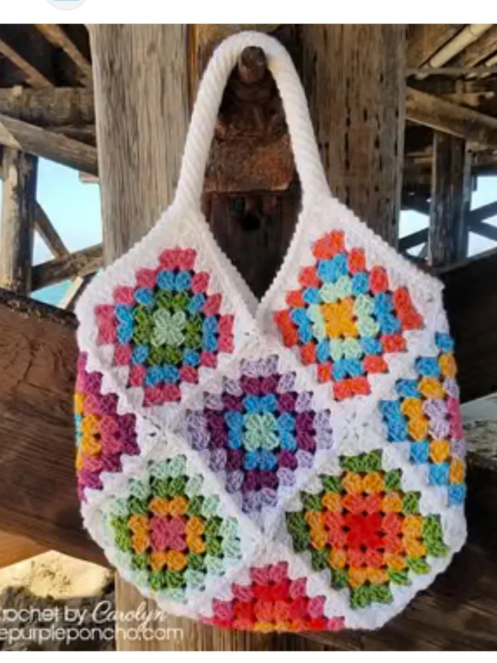 CITY BEACH CROCHET BEACH TOTE BAG